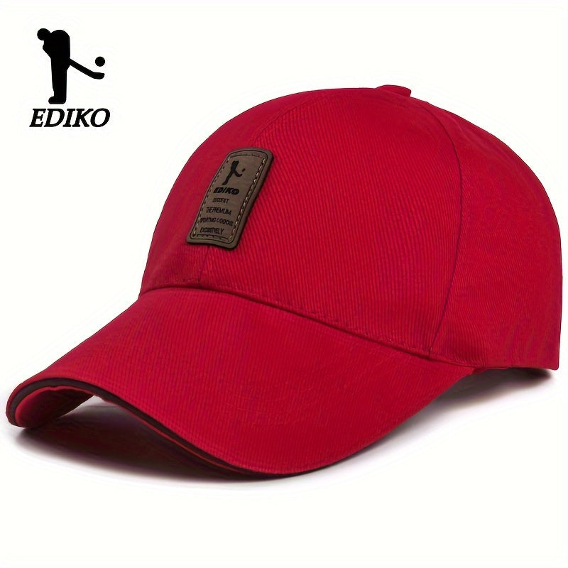 EDIKO Adjustable Trucker Cap - Black, Cotton, One Size Fits Most, Adjustable Snap Closure, Ideal for Golf, Outdoor, and Casual Wear, Outdoor Headwear | Adjustable Headgear | Cotton Headgear - The Superior Findings Depot