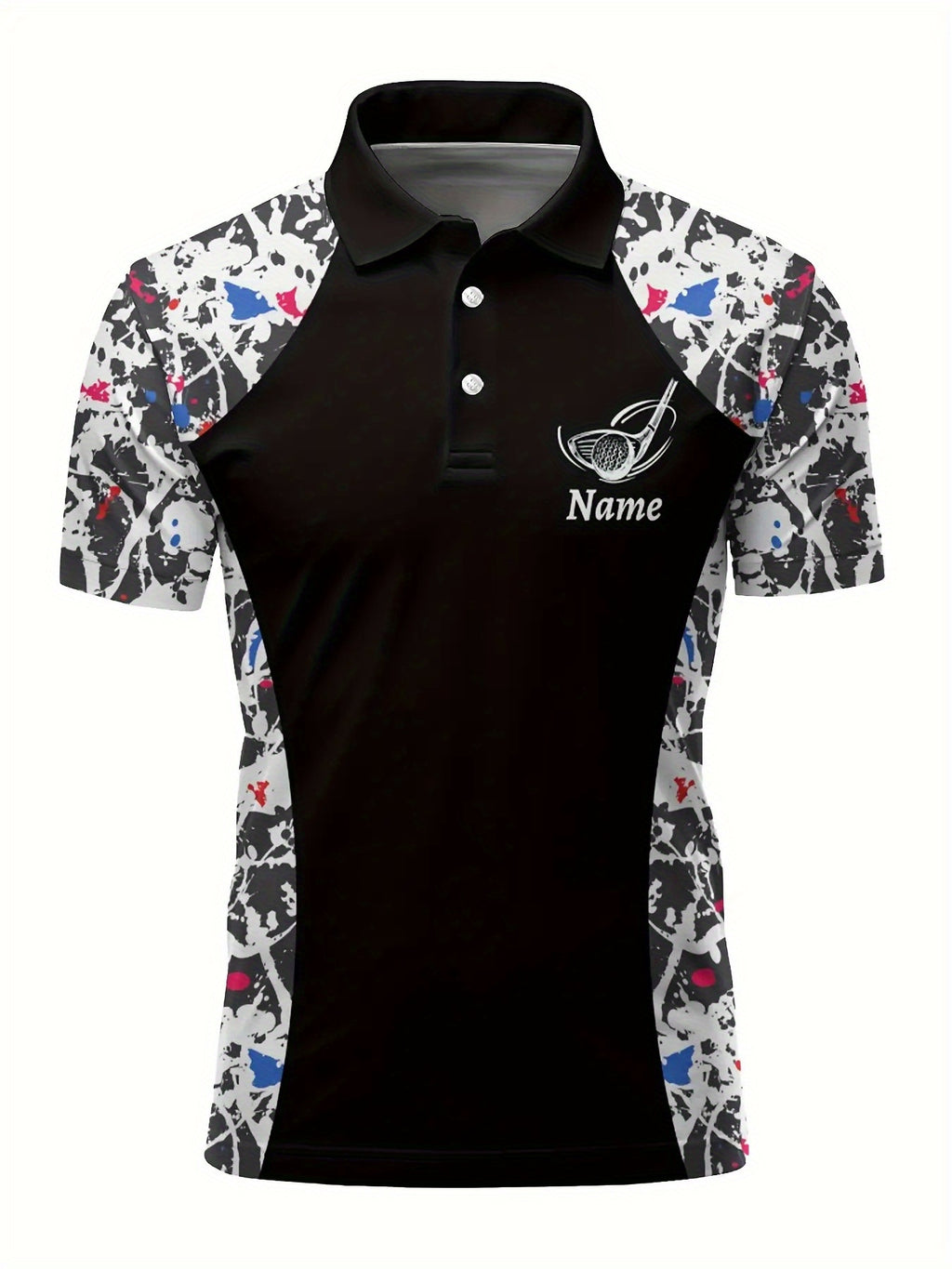 Customizable Golf Polo Shirt - Personalized Name & Team Logo