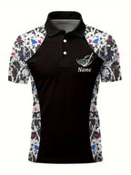 Customizable Golf Polo Shirt - Personalized Name & Team Logo