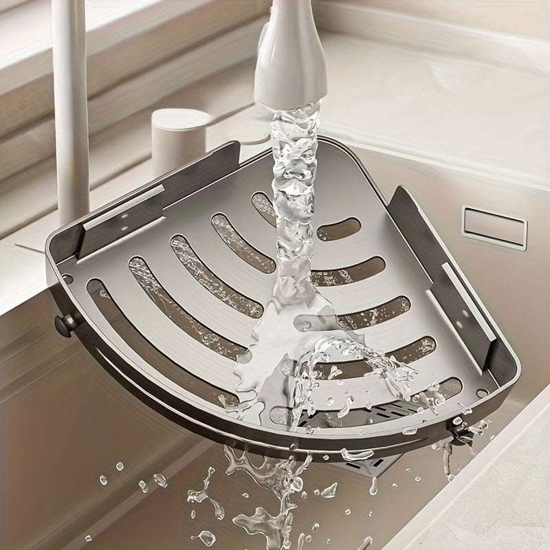 2pcs Modern ABS Corner Shelves - Durable, No-Drill Bathroom Storage for Sink, Toilet & Shower Organization - The Superior Findings Depot