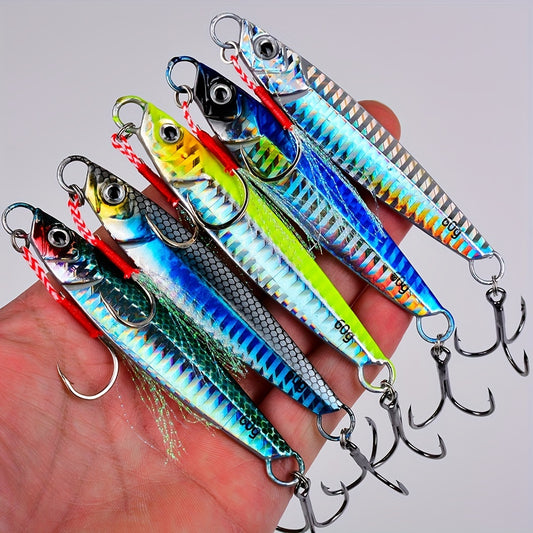 17g-60g PROBEROS Premium Metal Jig Fishing Lure - Versatile Sizes for Bass, Trout & More with Long Casting Distance