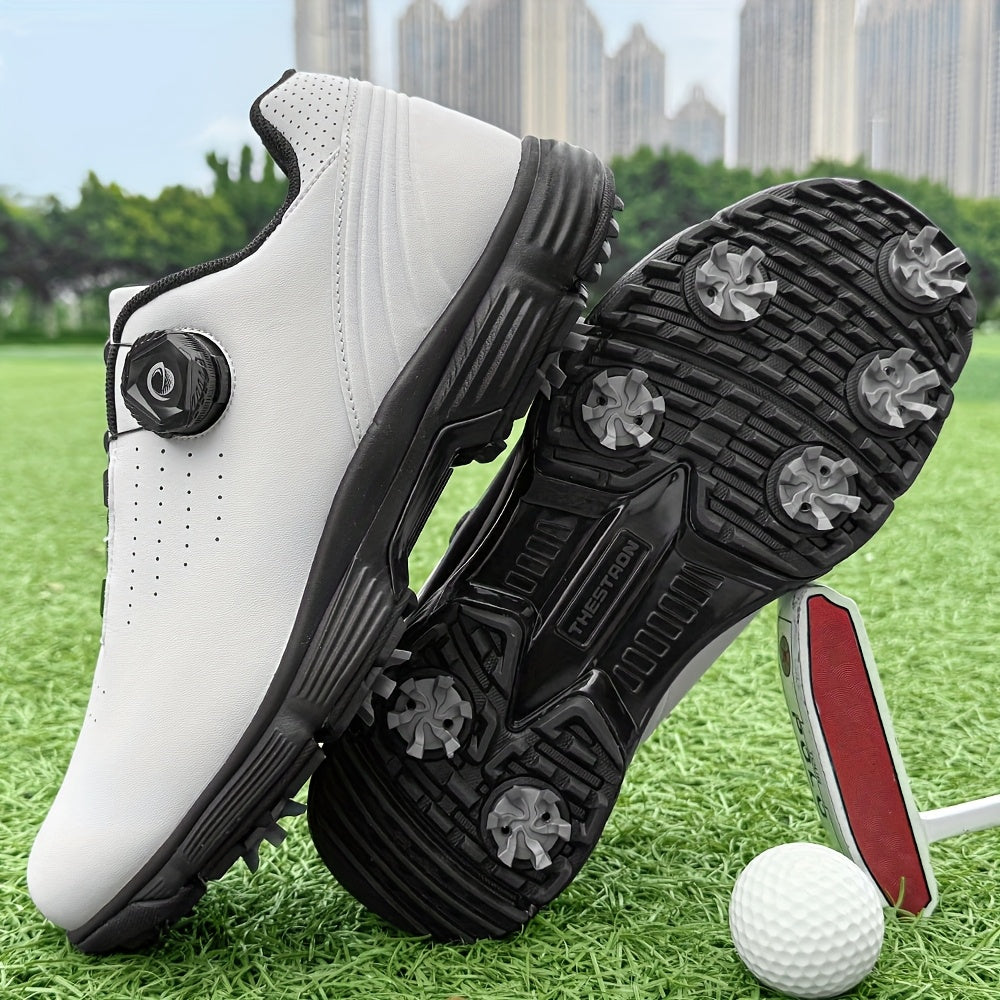 THESTRON Men's Lightweight Golf Shoes - Non-Slip TPU Sole