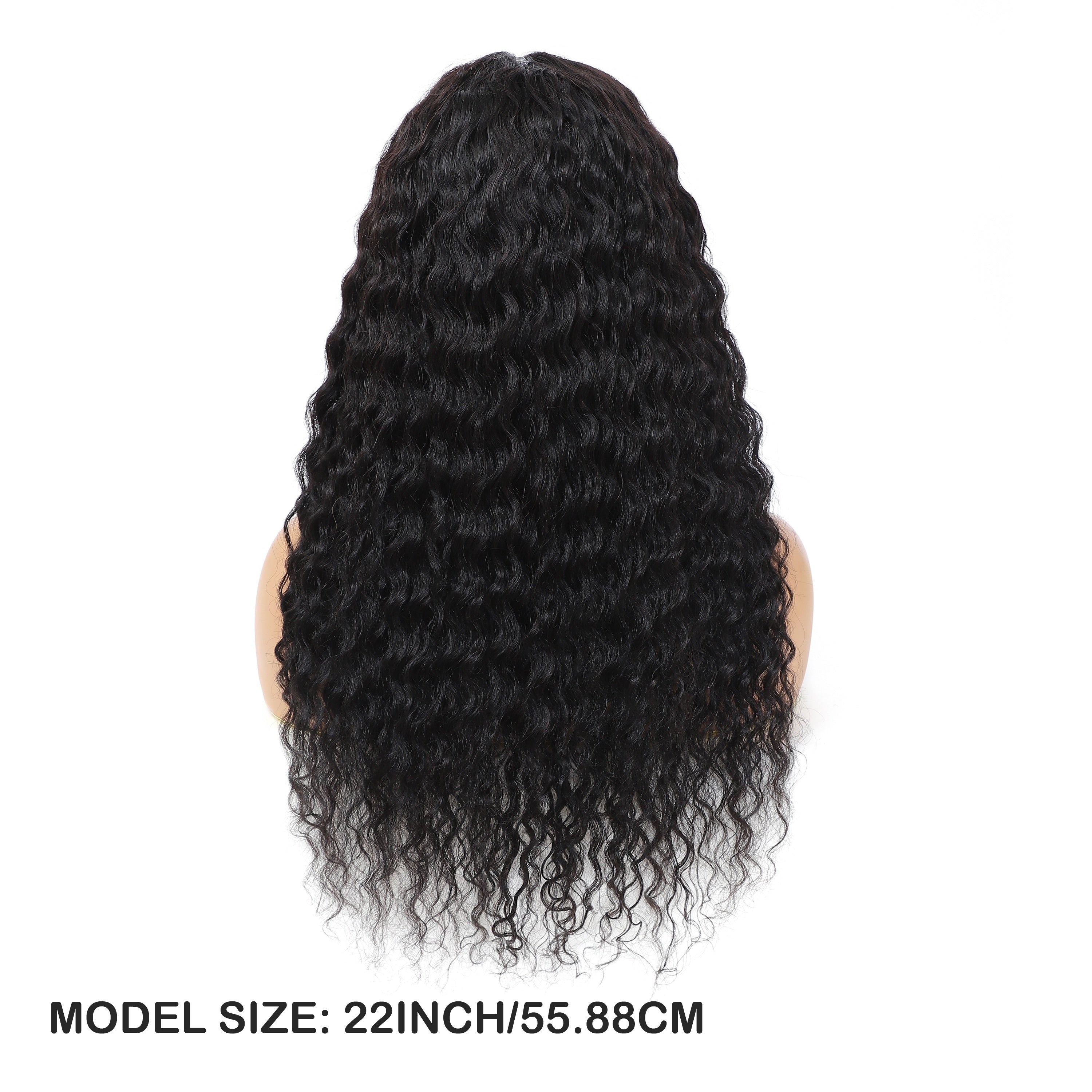 Brazilian Virgin Human Hair Wig, 150% Density Deep Wave/curly Lace Front with 4x1 Lace, Pre-Plucked Baby Hair, Natural Black Color, Breathable & Full Hairline for Virgin Hair Wigs for African - The Superior Findings Depot
