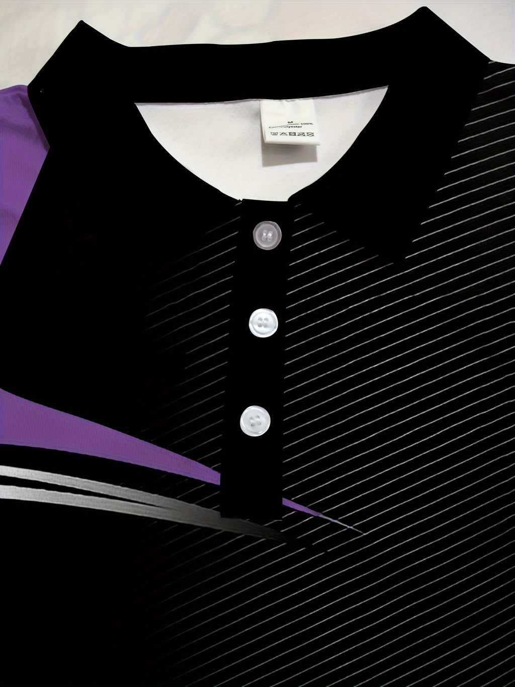 Men's Color Blocked Short Sleeve Golf Shirts - Casual Regular Fit