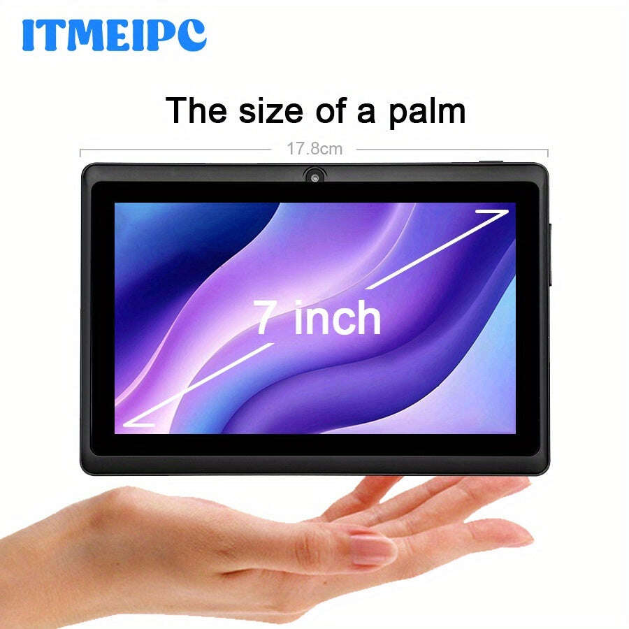 7-inch Android 14 Tablet with 4GB RAM, 32GB ROM, Quad-Core Processor, HD IPS Display, Dual Cameras, USB-C Charging, 2.4Ghz WiFi, 1024x600 Resolution, 12V/22V Power Adapter, Tablet, Pad, Tablet, Pad - The Superior Findings Depot