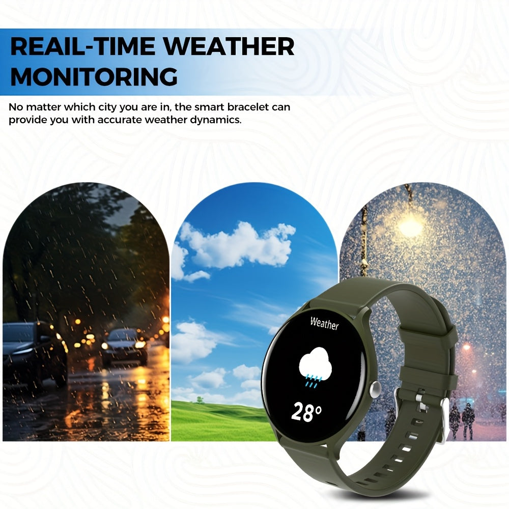 [Smartwatch with AI Voice] LIFEBEE 2025 New Smartwatch | Full Screen, AI Voice Control, 100+ Watch Faces, Wireless, USB Charging, Lithium Battery-Polymer, Rechargeable, 100+ Exercise Modes, Pedometer, Distance, for Men, Women - The Superior Findings Depot