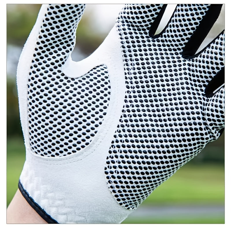 1 Golf Glove | Breathable, Elastic, Non-Slip, Wear-Resistant, Unisex, Single-Handed, Left or Right, Polyester Fiber