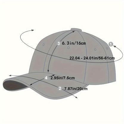 Stylish Letter Baseball Cap - Breathable, Adjustable, Unisex Sun Hat for Outdoor Enthusiasts - Perfect for Fishing, Mountaineering, Hiking, and Casual Wear