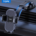 D38-C Car Phone Holder Mount by TOPK, Enhanced Adjustable Cell Phone Holder for Car Dashboard, Works with All Phones in Both Horizontal And Vertical Positions - The Superior Findings Depot