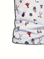 Men's Short-Sleeve Polo Shirt - Geometric Pattern Casual