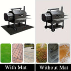 1pc of 91.44x127.0 cm barbecue mat, floor mat for barbecue, barbecue mat for outdoor barbecue deck protection, barbecue mat, reusable - The Superior Findings Depot