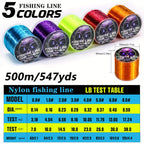 Sougayilang 500m/547yds Fishing Line, Wear-resistant Nylon Line, Fishing Accessories - The Superior Findings Depot