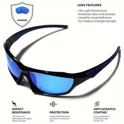 1/3pcs Vibrant Color-Changing Polarized Sports Glasses - Windproof, Anti-Glare, Unisex Design for Enhanced Visibility - Ideal for Outdoor Enthusiasts: Fishing, Biking, Hiking, Running, Driving, and More!