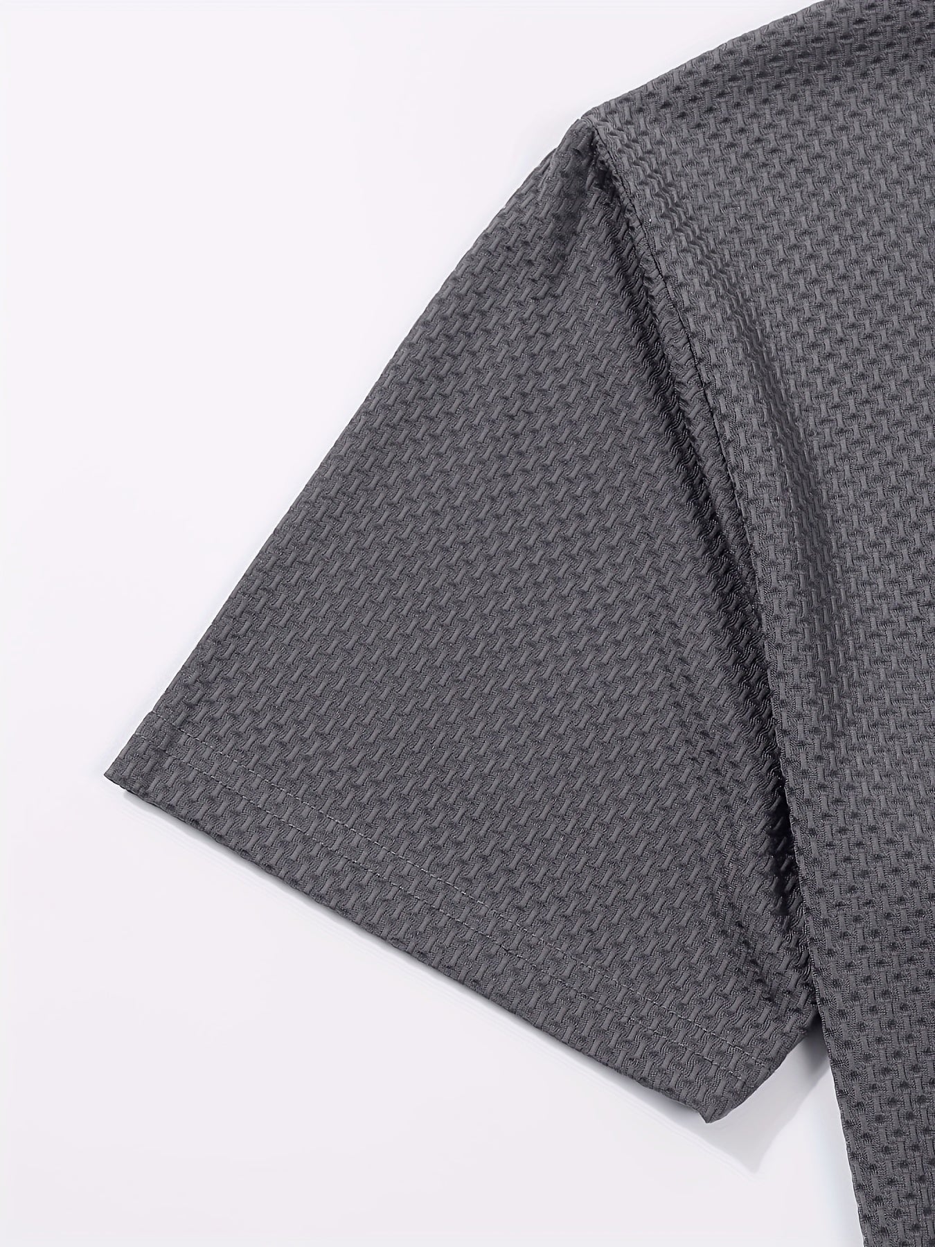 Men's Casual Golf Business Polo Shirt - Large Size Geometric Pattern