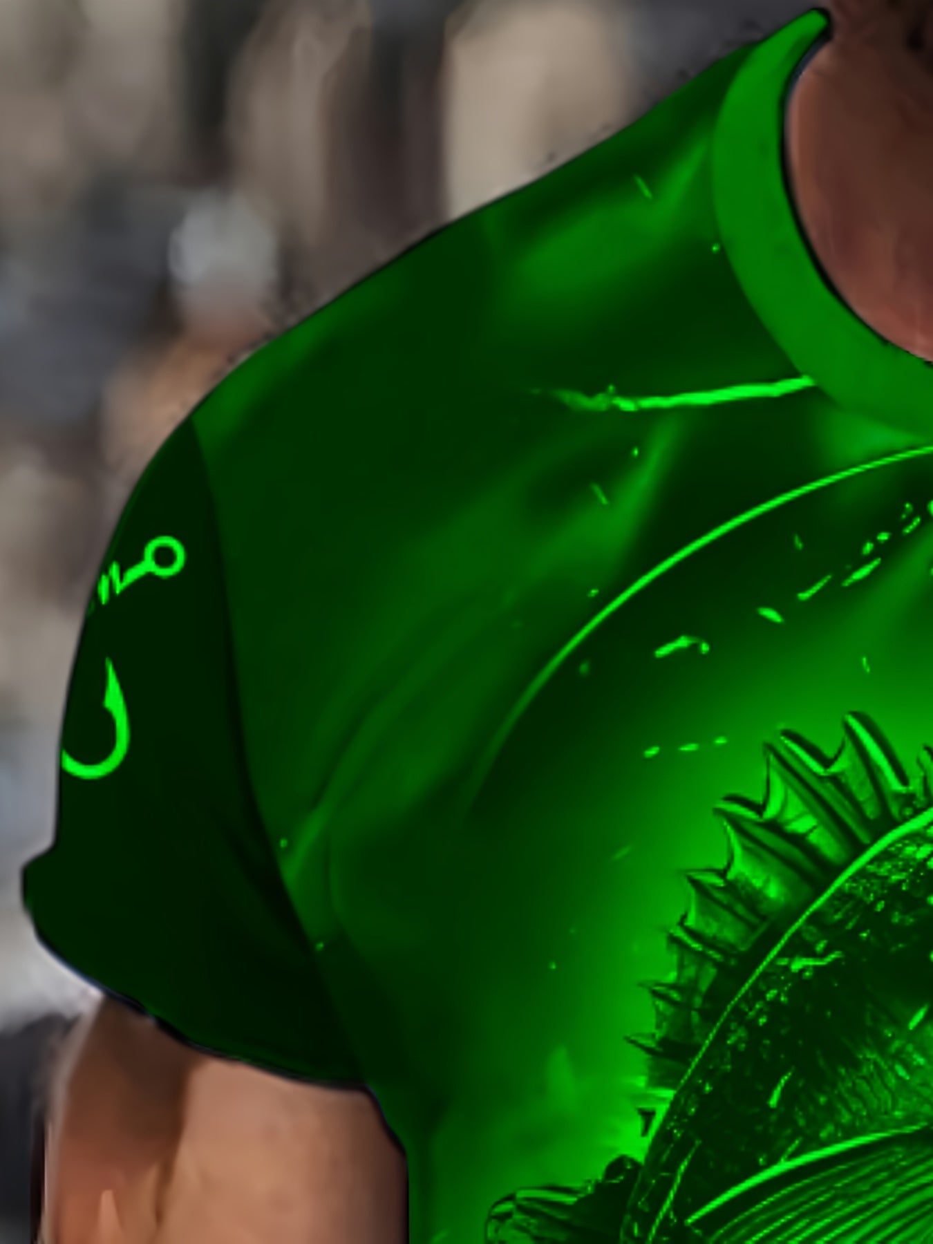 Men'S 3D Printed Fish T-Shirt | Suitable for Summer Outdoor Activities, Fishing, and Cycling | Crew Neck, Regular Fit, Slight Stretch Fabric