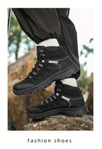 MAINALUN Men's All-Season High-Top Hiking Boots - Heavy-Duty