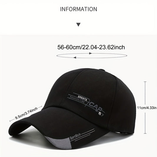 Men's Sports Sunscreen Baseball Cap Letter Print Outdoor Sun Visor Hat