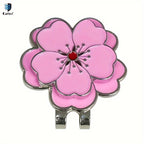 Caiton Magnetic Rose Flower Golf Hat Clip - Anti-Rust Durable