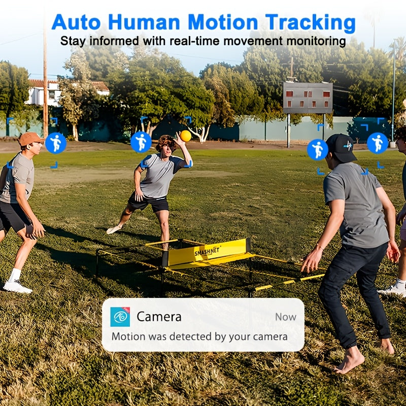 IP66 Dual Lens Outdoor WiFi Security Camera - 2.4GHz Wireless IP Camera, AI Human Tracking, Color Night Vision, Two-Way Audio, Pan/Tilt Rotation for Home Surveillance - The Superior Findings Depot