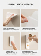 Toothbrush Storage Box - Wall-Mounted No Drill Space-Saving GONQIN