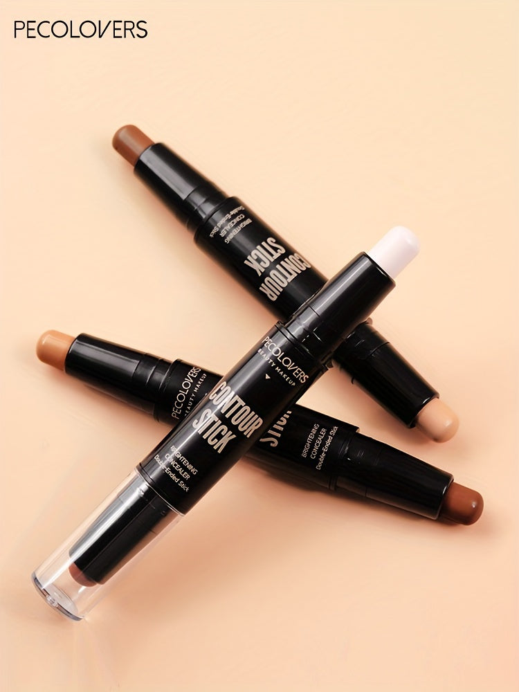 PECOLOVERS Double Head Highlight Pen Face Make Up Liquid Waterproof Contouring Foundation Contour Makeup Concealer Stick Pencil Cosmetics - The Superior Findings Depot