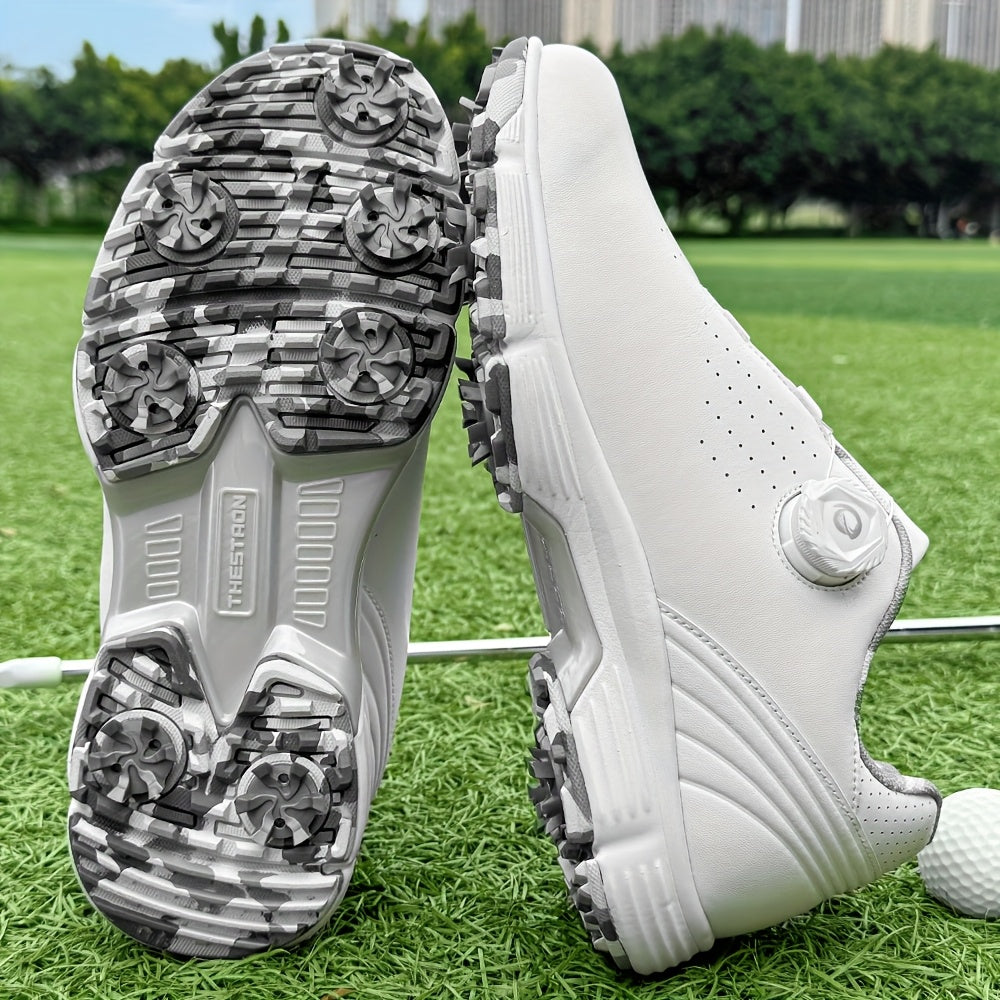 THESTRON Men's Lightweight Golf Shoes - Non-Slip TPU Sole