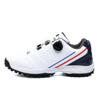 LEFUS Men's Golf Shoes - Non-Slip Fixed Spikes with Rotary Buckle