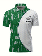 Customizable Men's Golf Shirt - Breathable Quick-Dry Team Logo