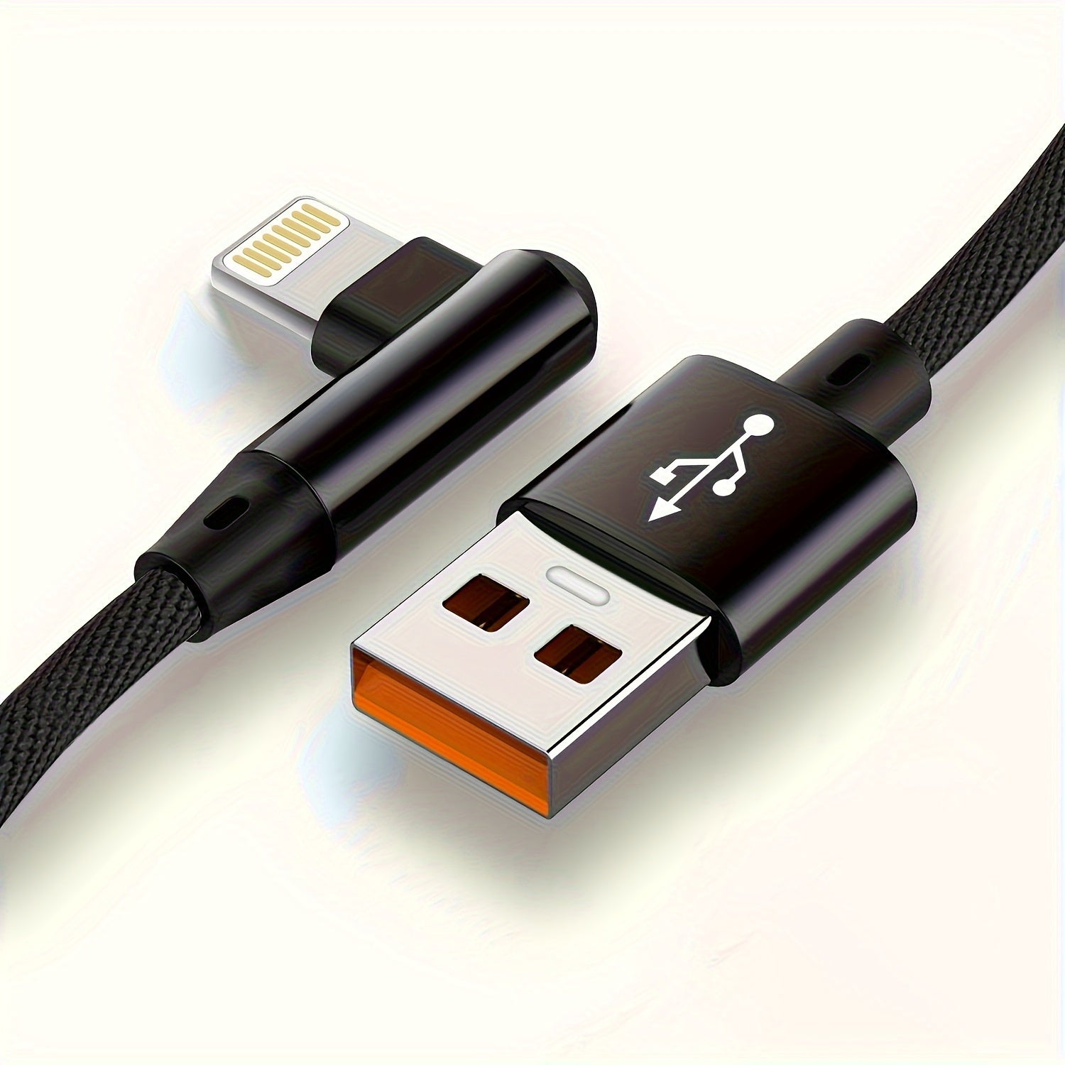 L-Shaped USB Cable for Fast Charging for Iphone Models 14, 13, 12, 11, X, 8, 7, 7 Plus, 6, 6S, And 5, As Well As for Ipad. - The Superior Findings Depot