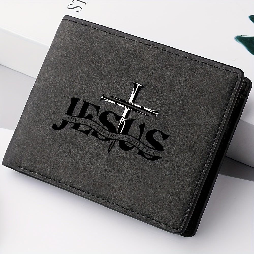 A Men'S Wallet with Letter Prints, a Multifunctional Credit Card Holder, And a Travel Coin Purse, Making It an Ideal Gift for Friends And Family. - The Superior Findings Depot