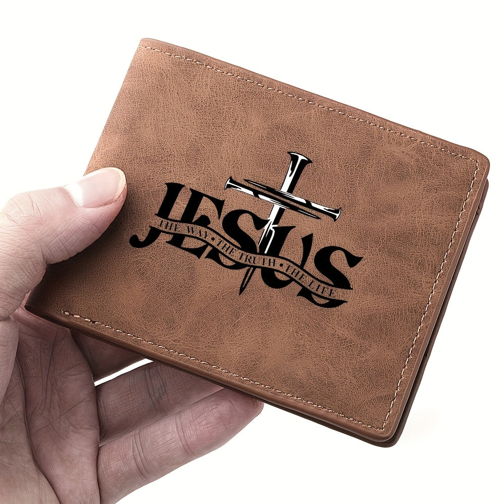 A Men'S Wallet with Letter Prints, a Multifunctional Credit Card Holder, And a Travel Coin Purse, Making It an Ideal Gift for Friends And Family. - The Superior Findings Depot