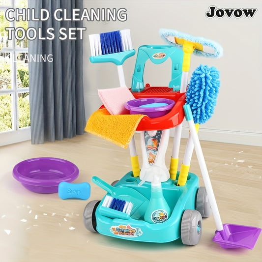 Kids’ Broom &amp; Dustpan Toy Set – Realistic Home Cleaning Simulation, Fun Floor Sweeping Playset for Children, Perfect Birthday &amp; Christmas Gift