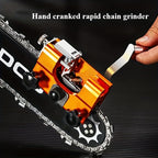 1pc Portable Hand Cranked Chain Saw Sharpener - Fast Sharpening Tool Kit