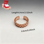 2pcss Men'S Magnetic Bracelet & Ring Set - Adjustable Copper Magnetic Wristband with Polished Finish, 2pcs Set for Wellness, Travel, Home, Office, Magnetic Bracelet For Men, Office Accessory, Sleek Design, Durable Constructio - The Superior Findings Depot