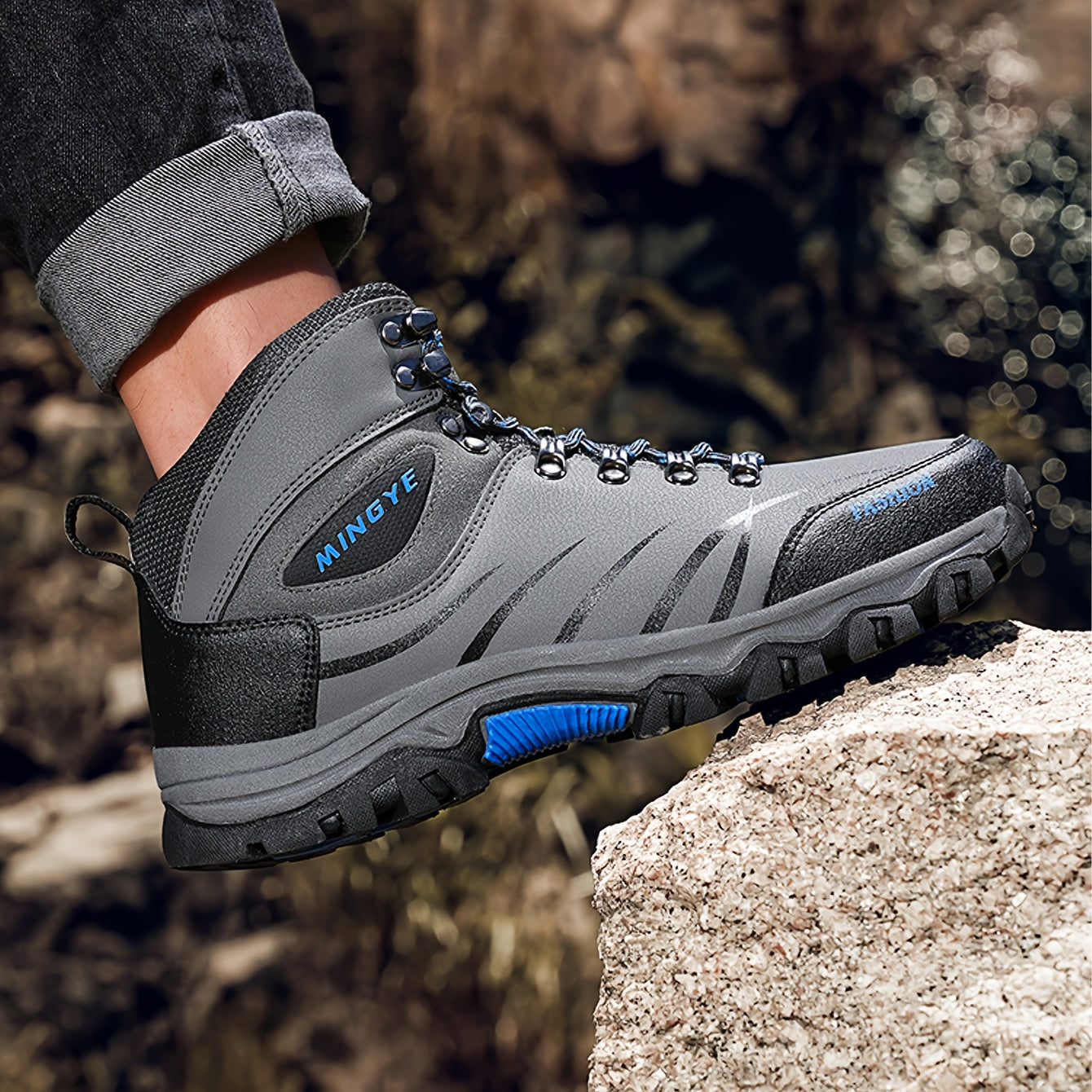 Men's High-Top Outdoor Sports Shoes - Trail Running & Hiking