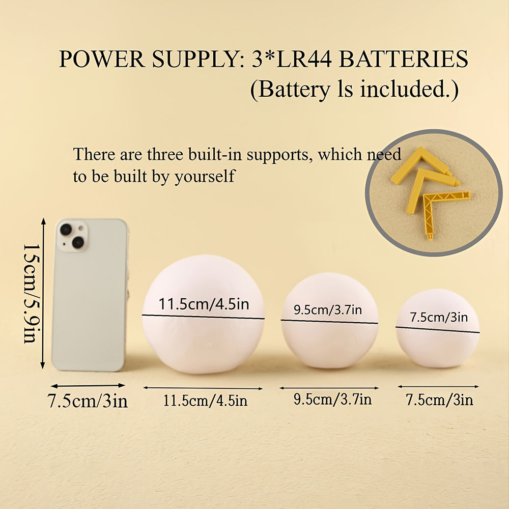 1pc 8/10/12cm LED Night Light 3D Printing Moon Light Star Light 7 Color Bedroom Decoration Night Light Shop Booth Decoration Hotel Bedside Table Decoration Bar Decoration Gift for hotel/catering/event holding - The Superior Findings Depot