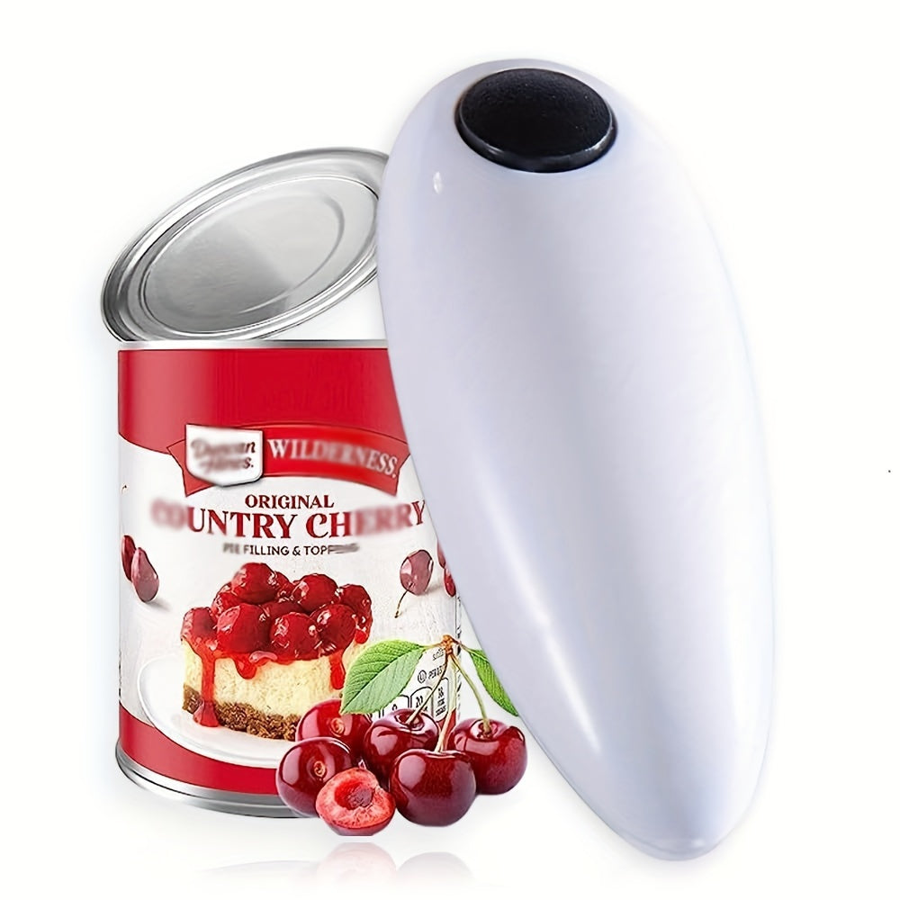 1pc Smooth Edge Electric Can Opener - Easy Opening & Arthritis Relief