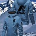 Men's K-Way Hooded Jacket - Lightweight Spring Autumn Outerwear