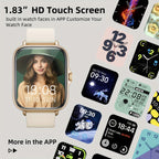 Smart Watch, 1.83" Full Touch Screen, Activity Tracker with Call & Message Functions, Pedometer, Multiple Sports Modes, Compatible with IOS/Android Devices, Simple Style, Ideal Gift for Any Occasion - The Superior Findings Depot