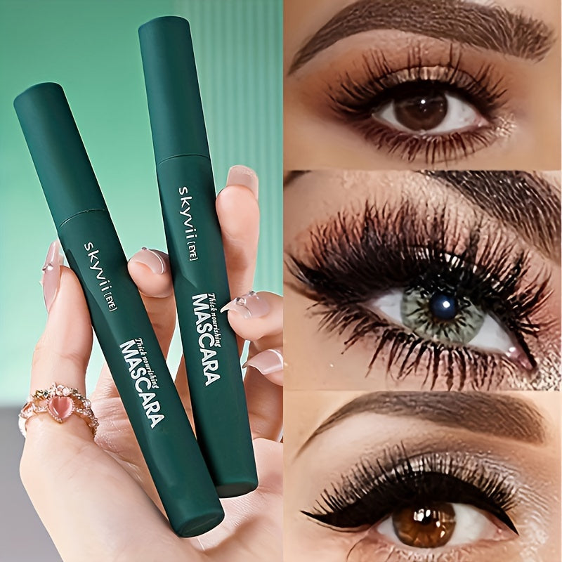 Waterproof Mascara, Long-lasting Black Eyelash Makeup for All Skins, Long-wearing and Sweat-Proof - The Superior Findings Depot