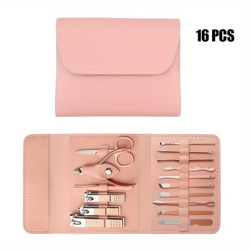 Nail Clippers Manicure Tool Set, With Portable Travel Case, Cuticle Nippers And Cutter Kit, Professional Nail Clippers Pedicure Kit, Grooming Kit For Travel - The Superior Findings Depot