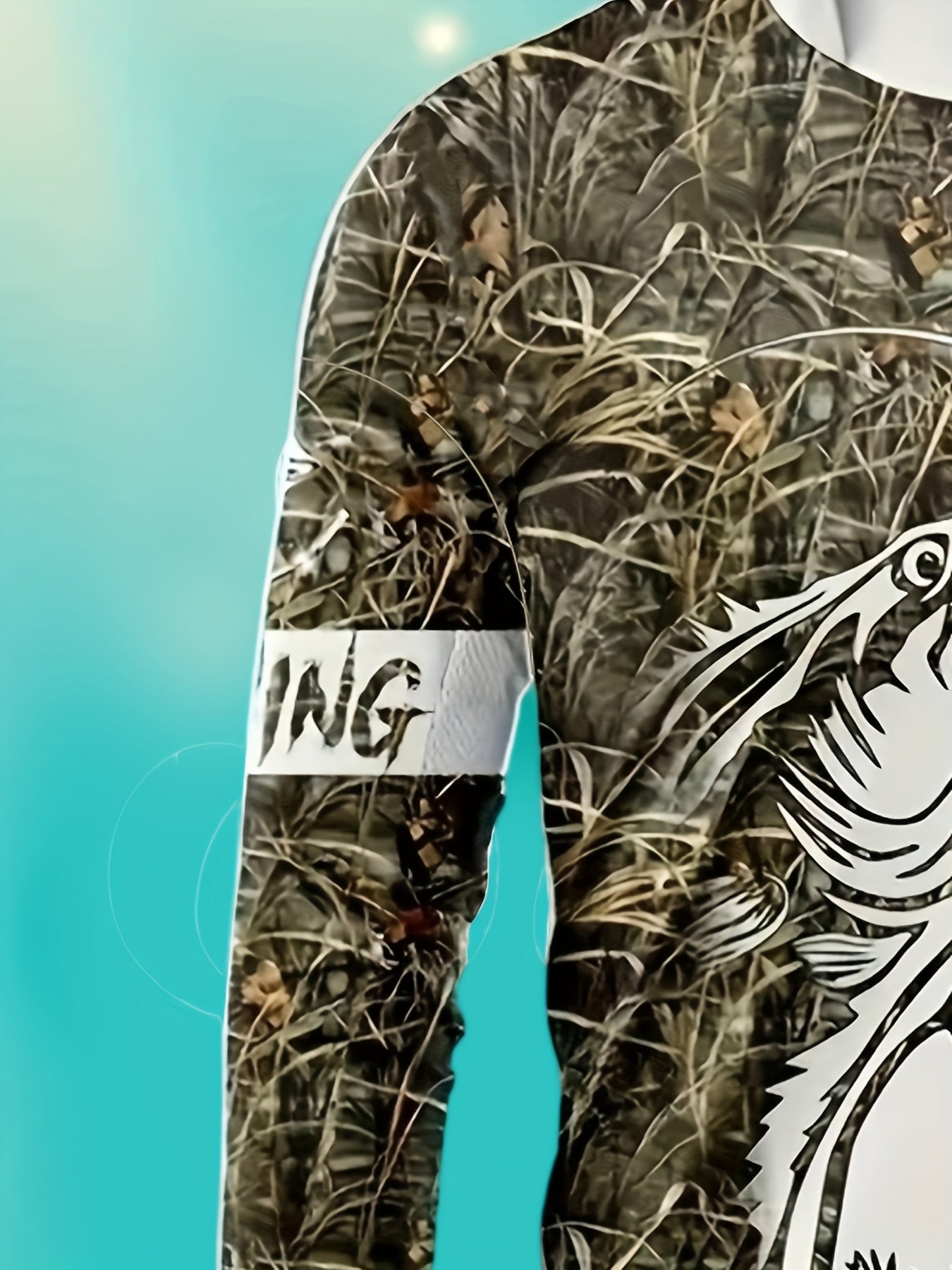 Men's Outdoor Casual Hoodie - Patterned Sweatshirt Medium Stretch