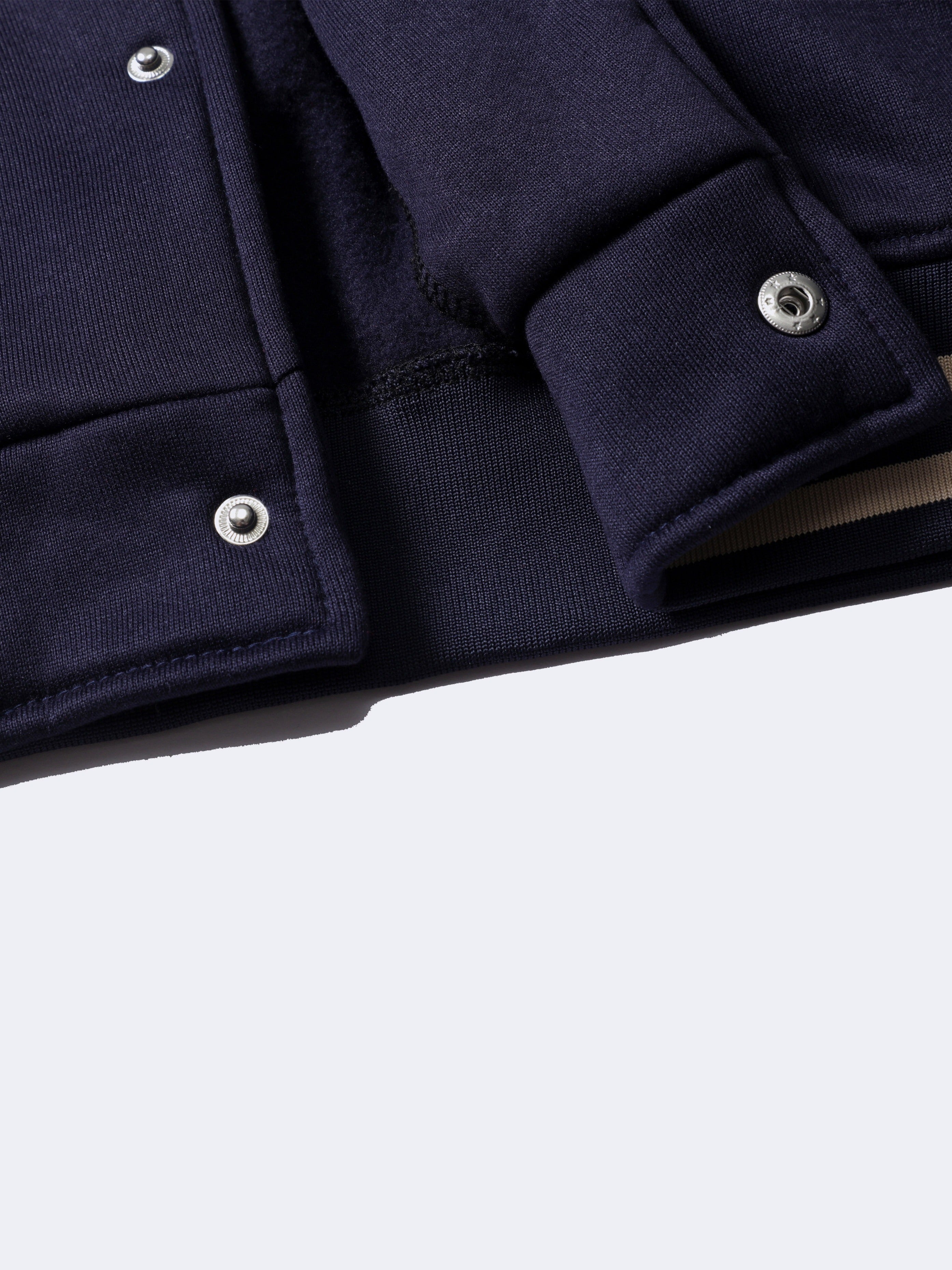 Warm Letter Print Star Pattern Embroidery Varsity Jacket, Men's Casual Color Block Button Up Jacket For Spring Fall School Baseball - The Superior Findings Depot