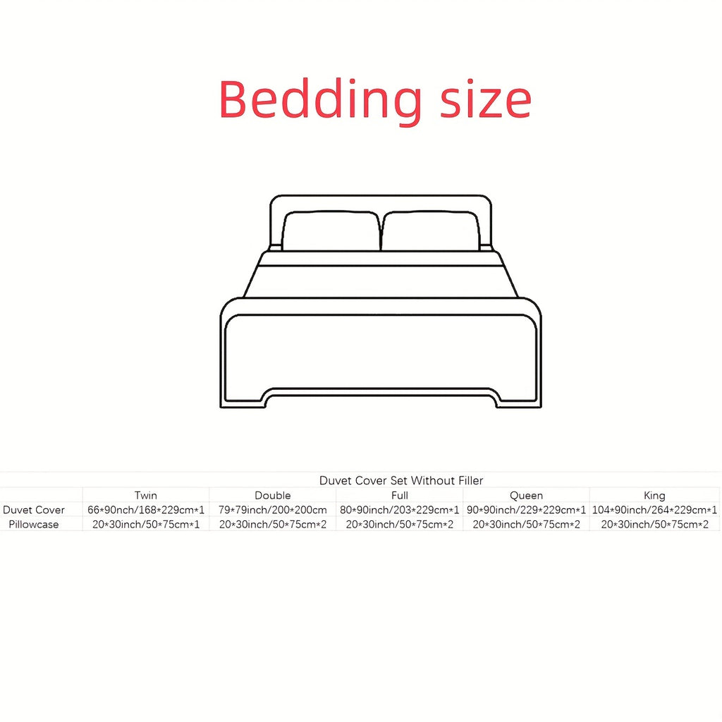 2/3pcs Brushed Marble Print Duvet Cover Set, Excludes Filling and Pillows - The Superior Findings Depot