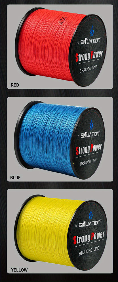 300/500M 4-Strand Multifilament PE Braided Fishing Line - I-Super Strong Anti-abrasion, Smooth Long Casting, 328/546YDS, 10/20/30/40/80LB (4.54/9.07/13.61/18.21/18.94/G36) Abashisekeli