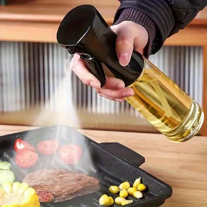 1pc Plastic Oil Sprayer Bottle, Dual-Function Olive Oil Mister and Dispenser, Leak-Proof Cooking Oil Storage Container, Grilling Essentials | Versatile Kitchen Tool | Dualfunction Sprayer, Oil Spray Bottle - The Superior Findings Depot