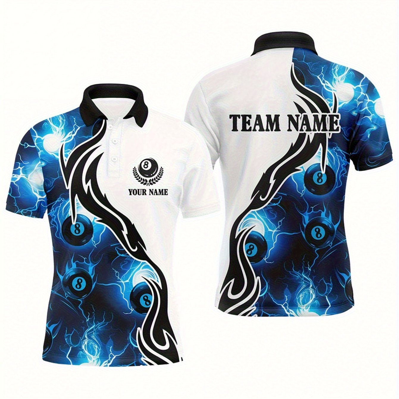 Custom Men's Short Sleeve Shirt - Personalized Team Name & Number