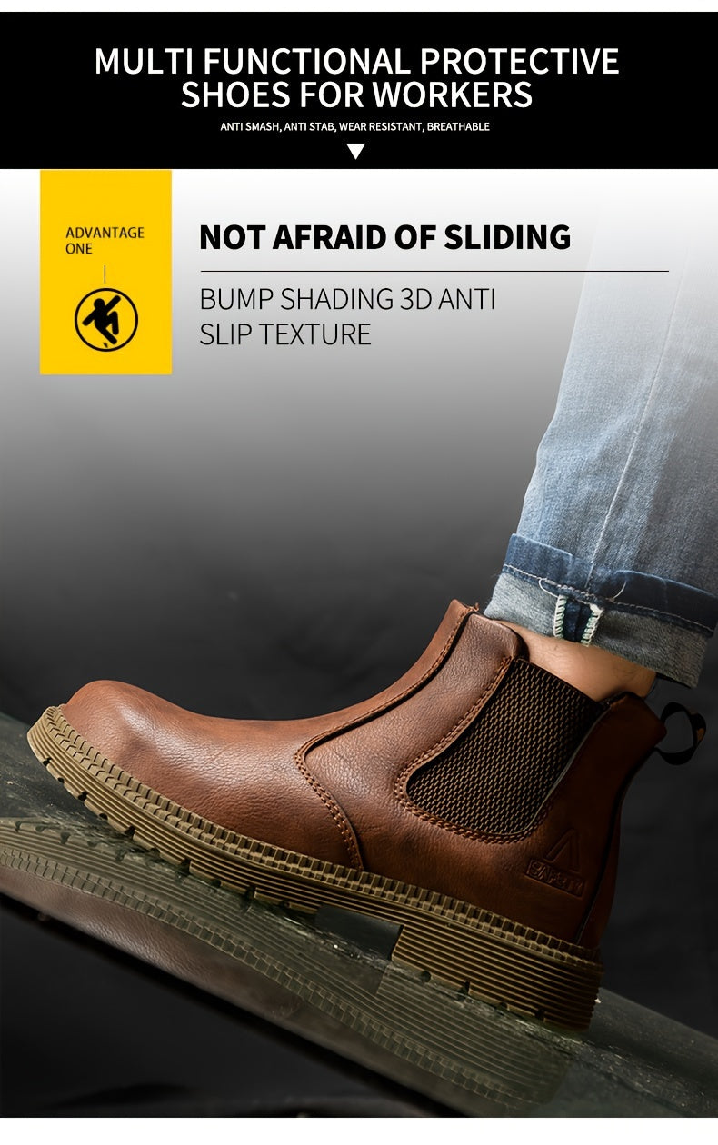 All-Season Steel Toe Work Sneakers - Breathable Safety Shoes