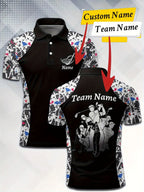 Customizable Golf Polo Shirt - Personalized Name & Team Logo