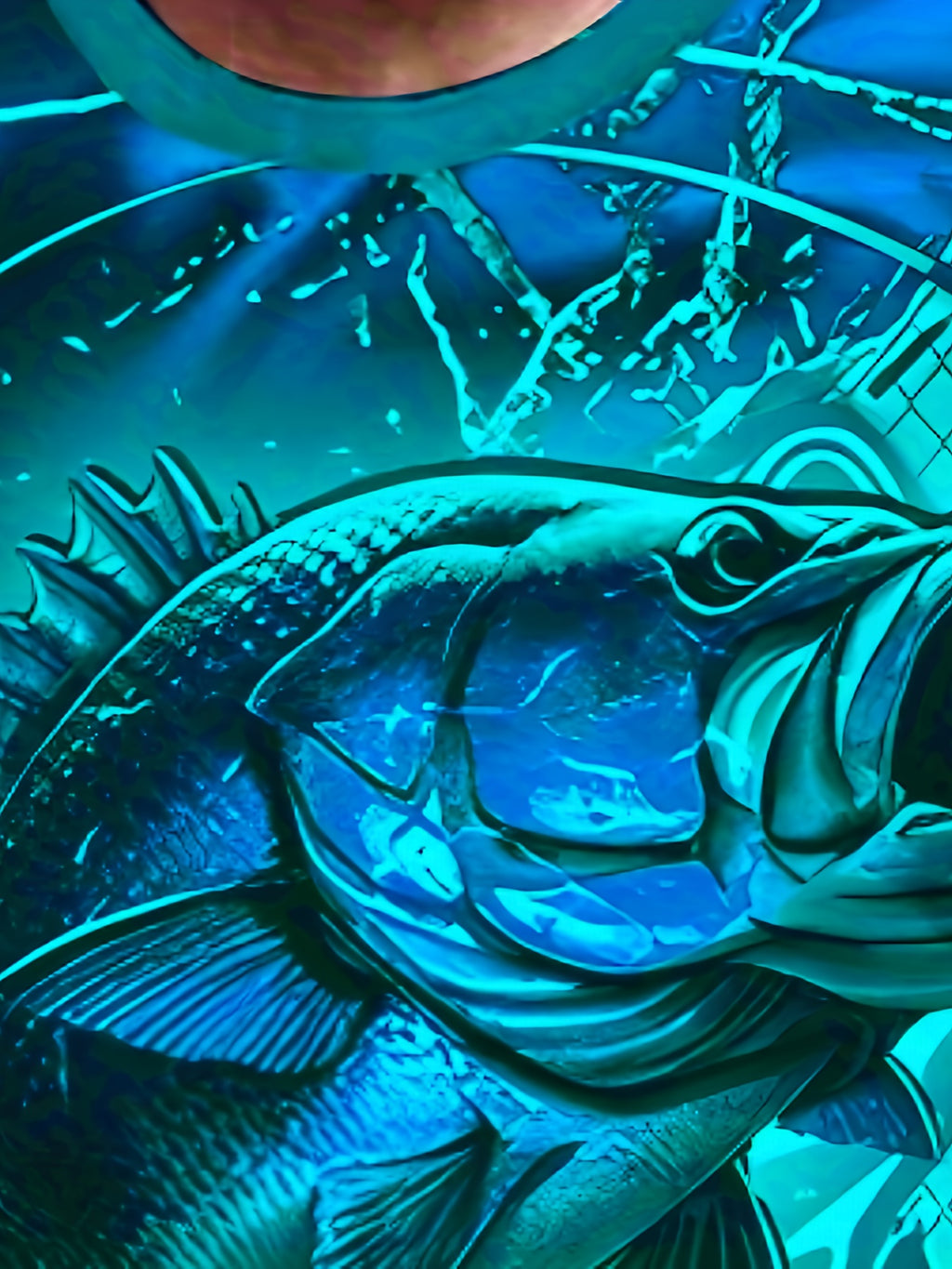 Men'S 3D Printed Fish T-Shirt | Suitable for Summer Outdoor Activities, Fishing, and Cycling | Crew Neck, Regular Fit, Slight Stretch Fabric